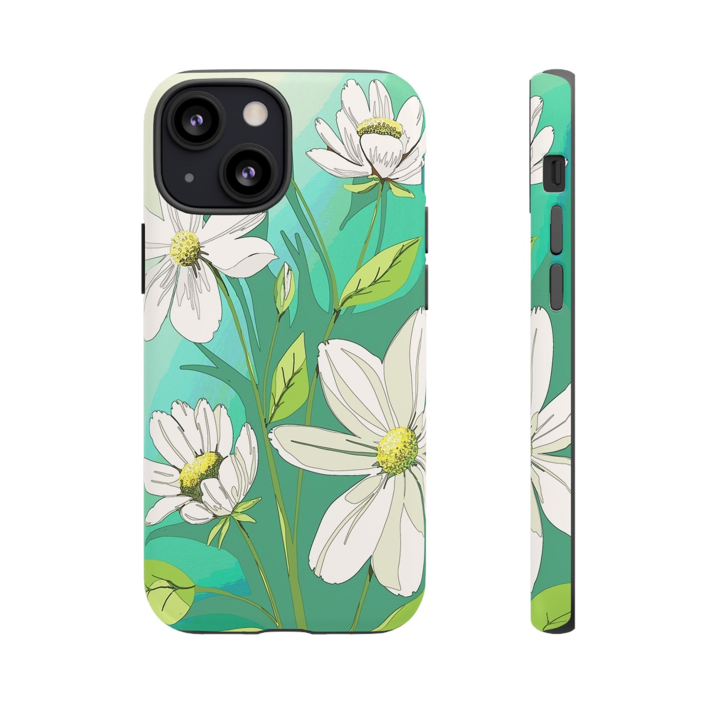 Floral Phone Case, Tough Cases, Flower Design, Nature Inspired, Eco-Friendly Cover, Unique Gift for Her, Spring Accessories