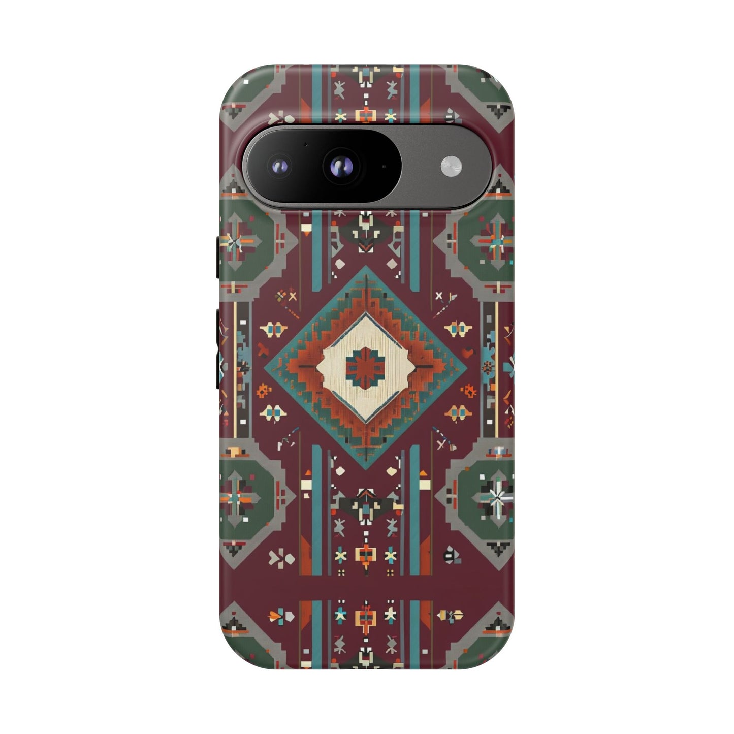 Tribal Pattern Phone Case - Boho Chic, Tough Durable Cover, Stylish Tech Accessory, Gift for Him/Her, Festival Essentials