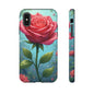 Floral Phone Case, Tough Cases with Elegant Rose Design, Stylish iPhone Cover, Rose Flower Gift for Nature Lovers, Unique Mobile Accessories