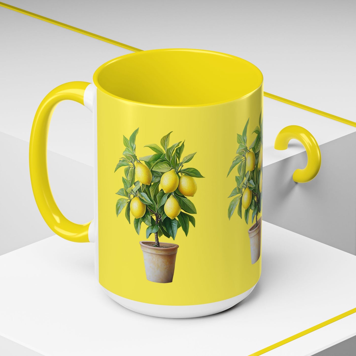 Lemon Tree Accent Coffee Mug - Cheerful Gift for Garden Lovers, Unique Kitchen Decor, Spring Celebration, Housewarming Present, [...]