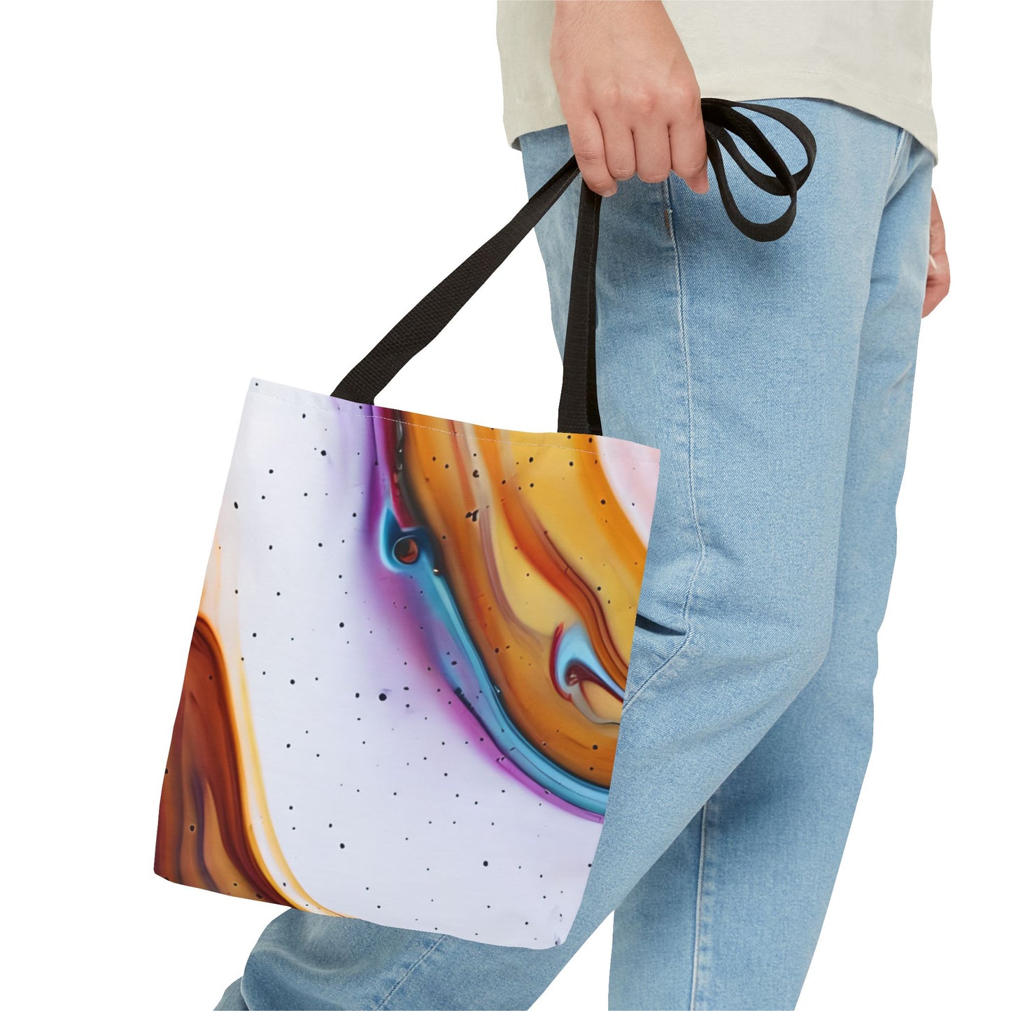 Colorful Abstract Tote Bag | Art Bags for Women, Reusable Shopping Bag