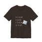 I Came, I Saw, I Took a Nap T‑Shirt — Cute Minimal Pillow Graphic Tee