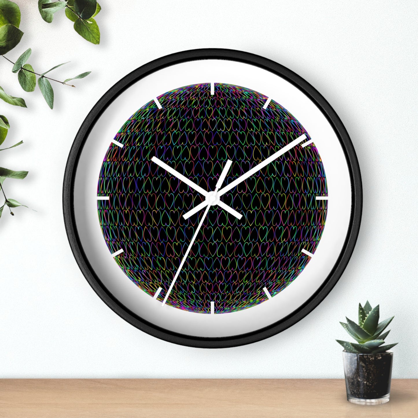 Vibrant Abstract Design Wall Clock - Colorful Home Decor, Artistic Timepiece, Unique Gift, Living Room Accent, Modern Wall Art