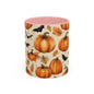 Pumpkin Halloween Coffee Mug, Fall Decor Mugs, Spooky Halloween Gifts, Autumn Drinkware, Seasonal Coffee Cups
