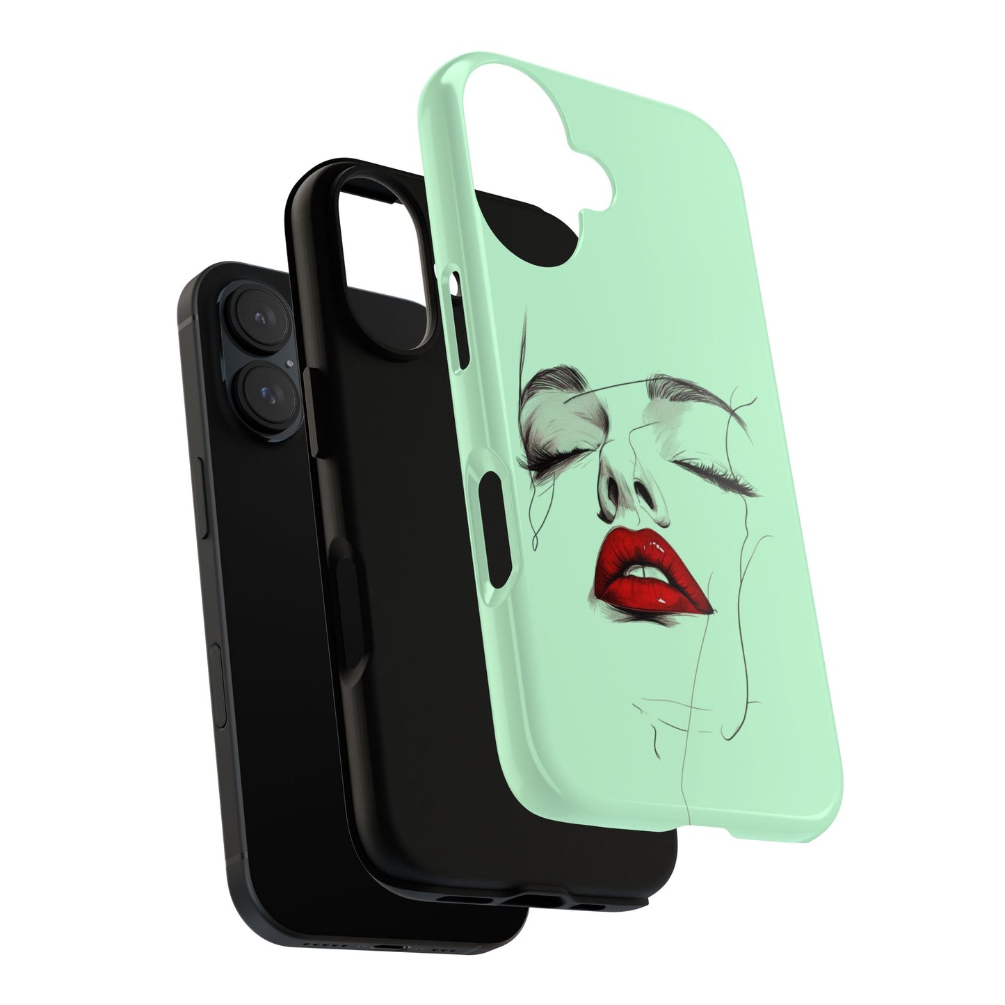 Stylish Phone Case, Artistic Phone Cover, Trendy Tech Accessory, Unique Cell Phone Protector, Gift for Her, Modern Aesthetic