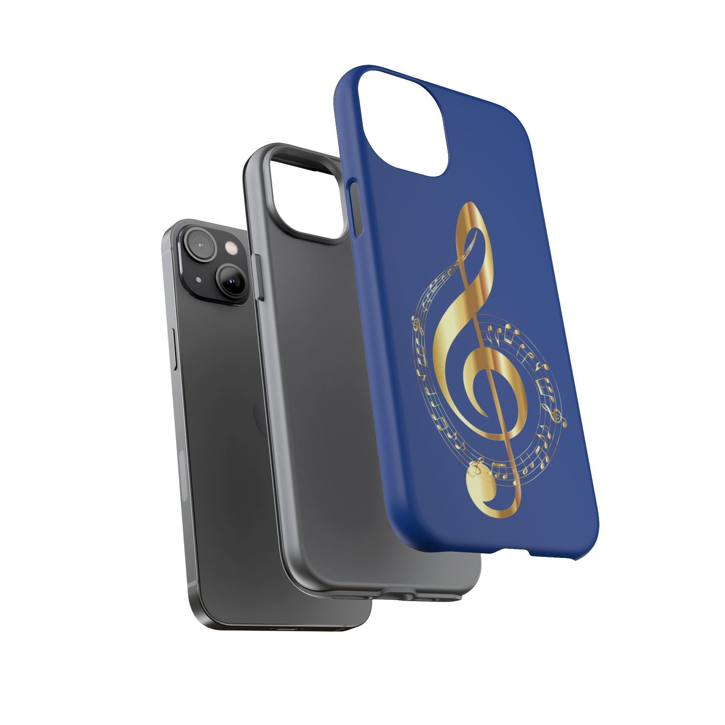 Tough Cases Blue and Gold Musical Note