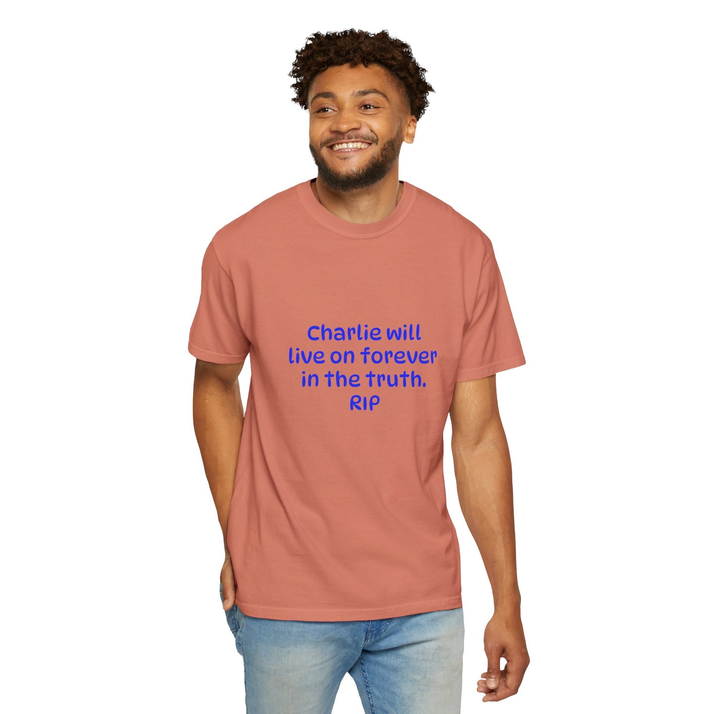 Inspirational Quote T-Shirt, Unisex Cotton Tee, Charlie Forever Shirt, Motivational Apparel, Gift for Friends, Casual Wear, Thoughtful [...]