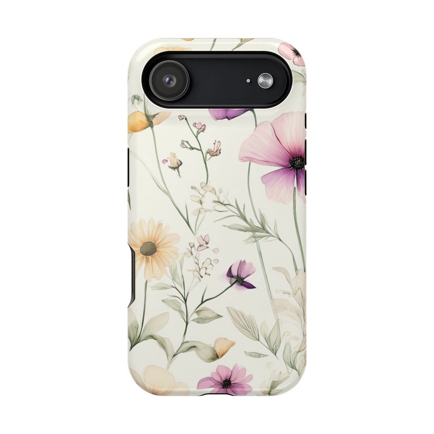 Floral Watercolor Magnetic Impact-Resistant Phone Case