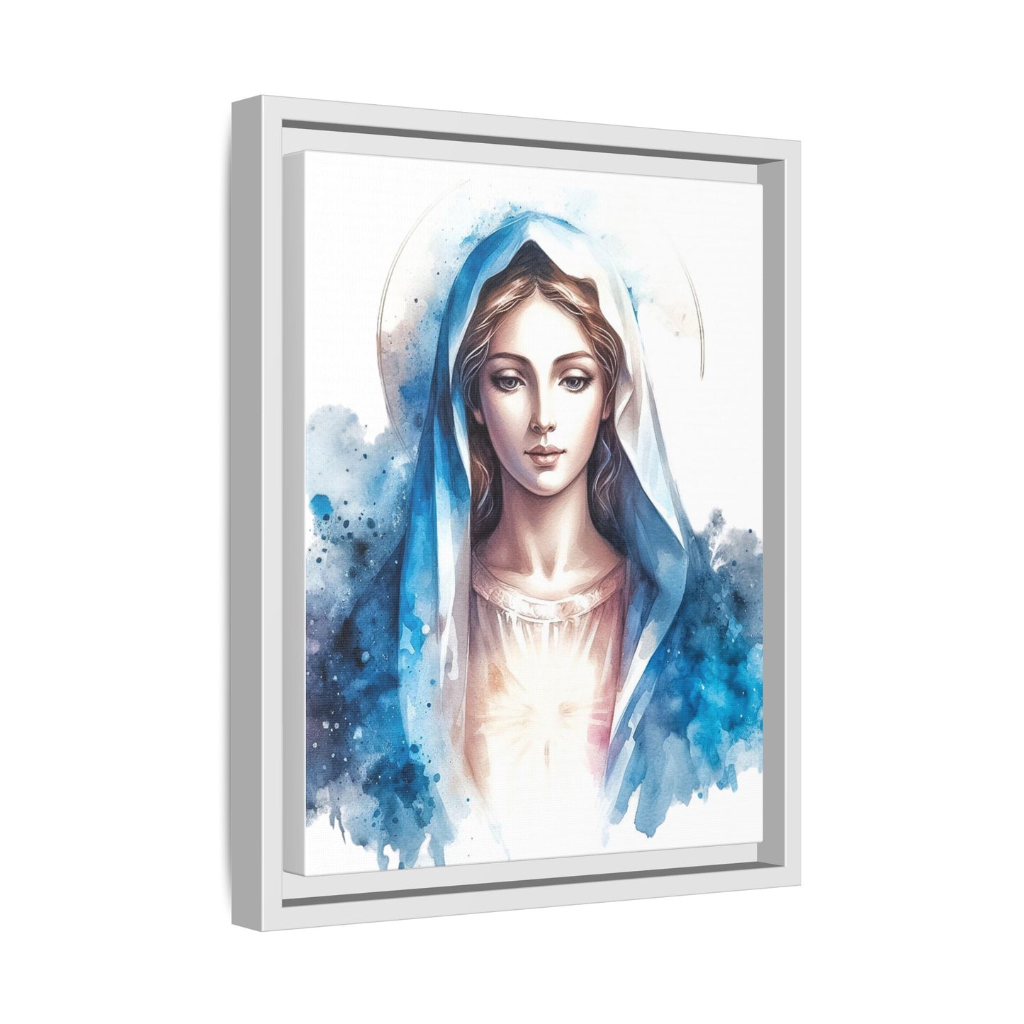 Framed Canvas Art Print, Spiritual Decor, Religious Artwork, Wall Decor, Gift for Faith, Elegant Home Decoration