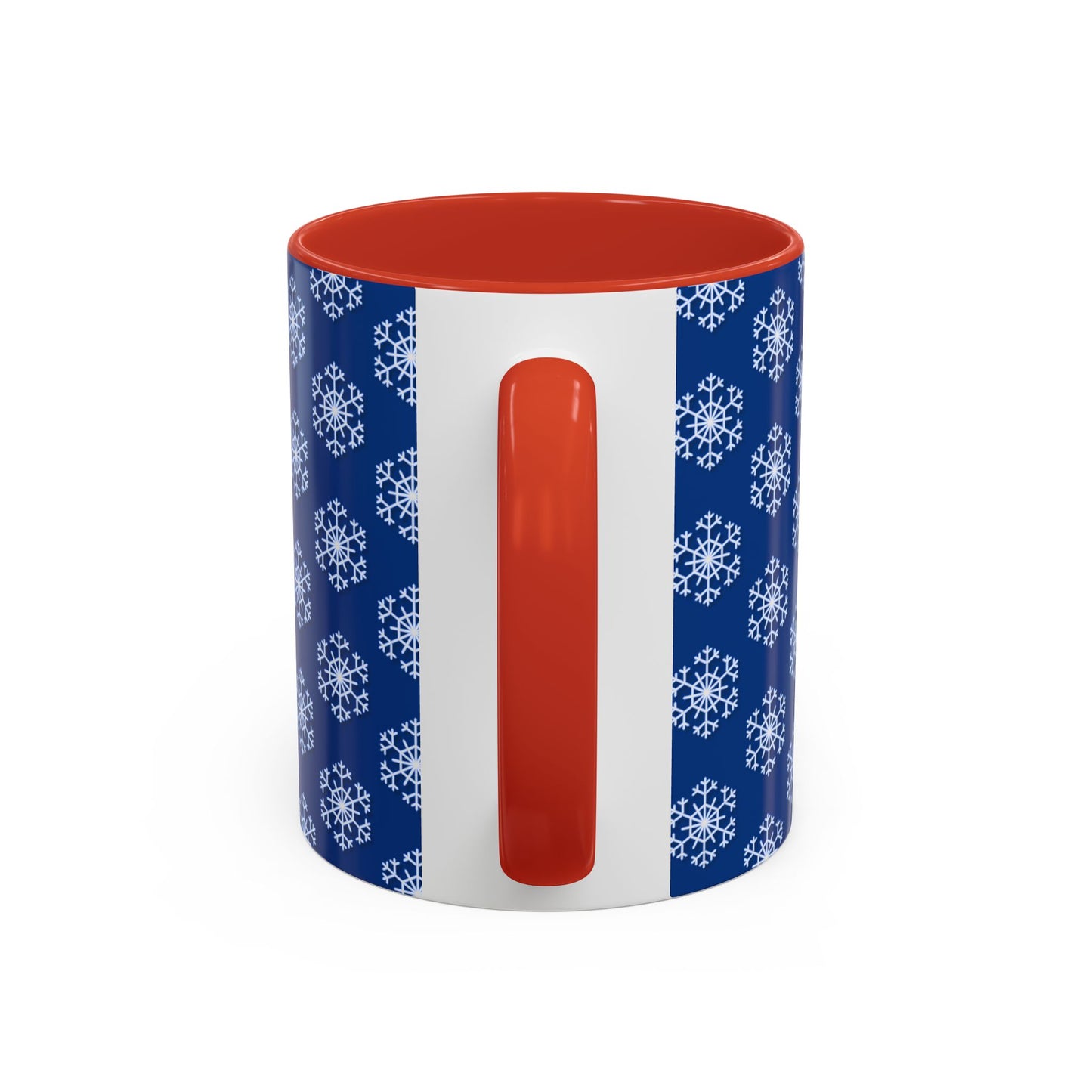 Blue Snowflake Accent Coffee Mug for Winter, Holiday Gift, Cozy Drinkware, Festive Kitchen Decor, Mug for Coffee Lovers, Tea Time Essential