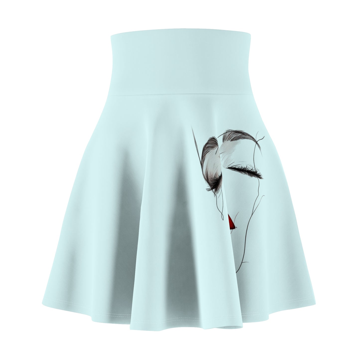 Chic Women's Skater Skirt with Artistic Design, Trendy Fashion, Summer Wardrobe Essential, Casual Outing, Gift for Her