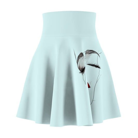 Chic Women's Skater Skirt with Artistic Design, Trendy Fashion, Summer Wardrobe Essential, Casual Outing, Gift for Her