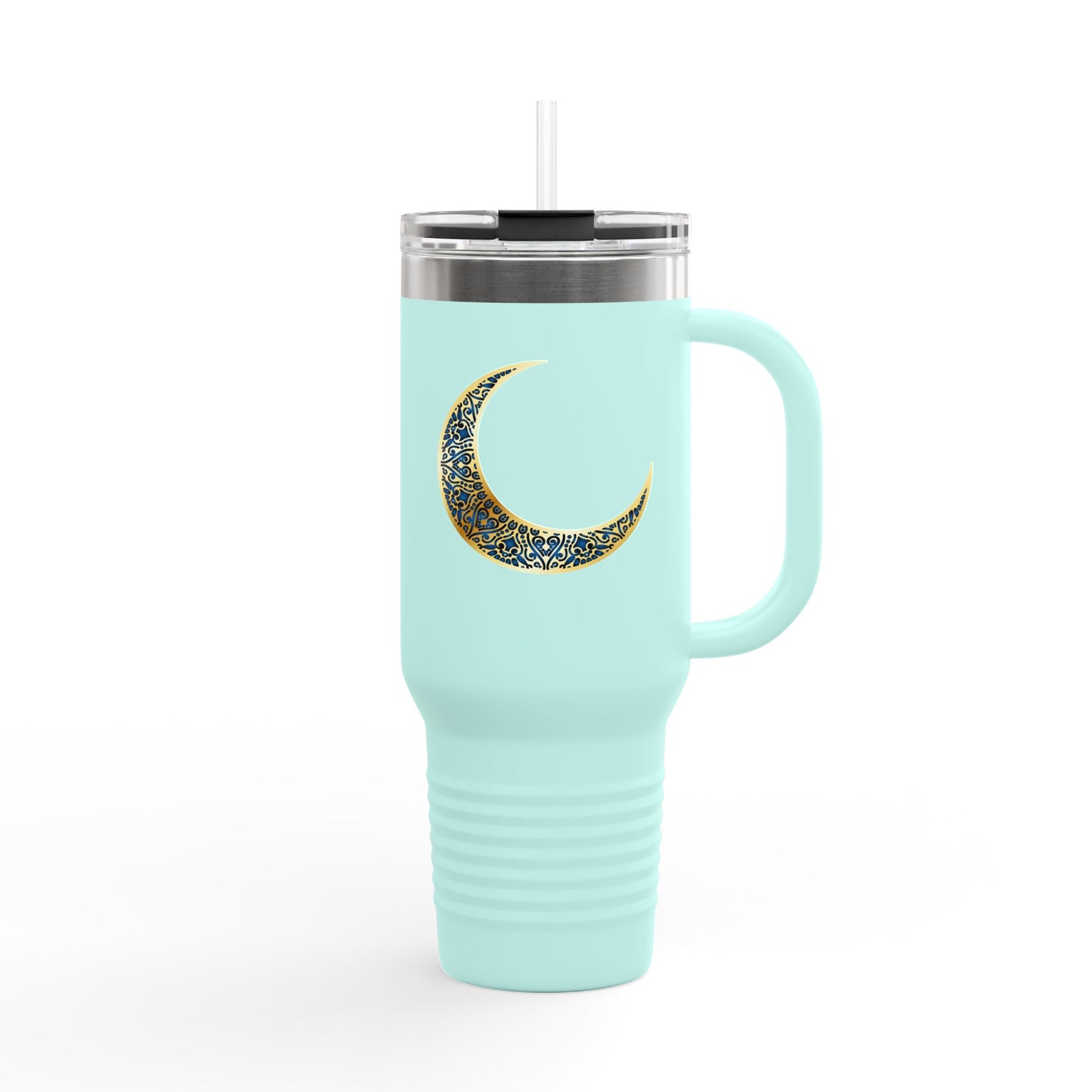 Sparkling Crescent Moon Travel Mug - 40oz Insulated Drinkware, Perfect for Coffee Lovers, Outdoor Adventures, Gifts for Her, Birthday, [...]