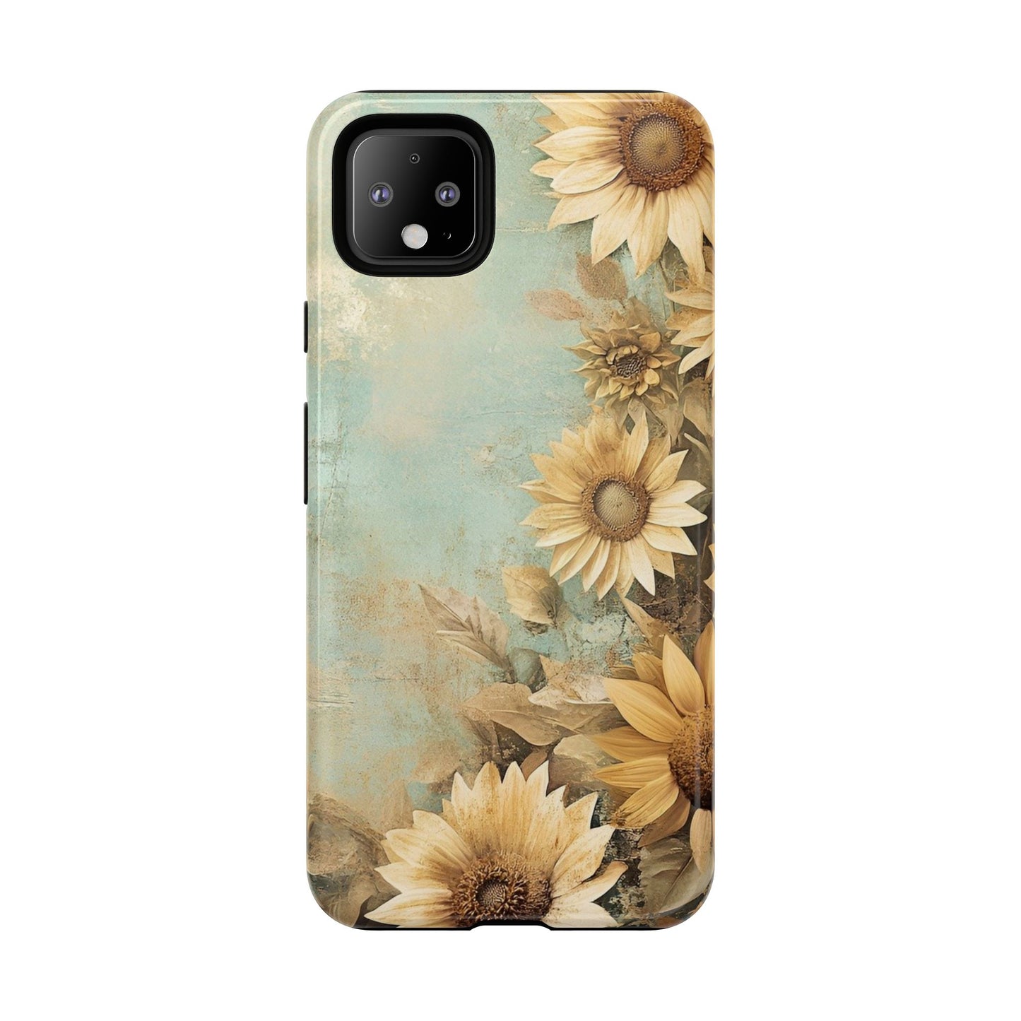 Sunflower Phone Case, Tough Shell Floral Cover, Nature Inspired Gift, Durable Protective Case, Perfect for Spring and Summer