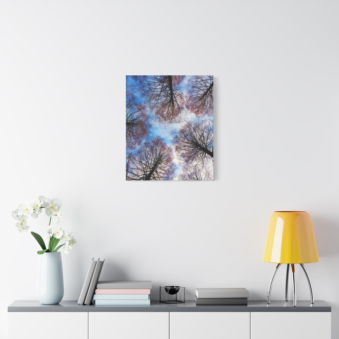 Winter Tree Canopy Matte Canvas Wall Art — Stretched 1.25"