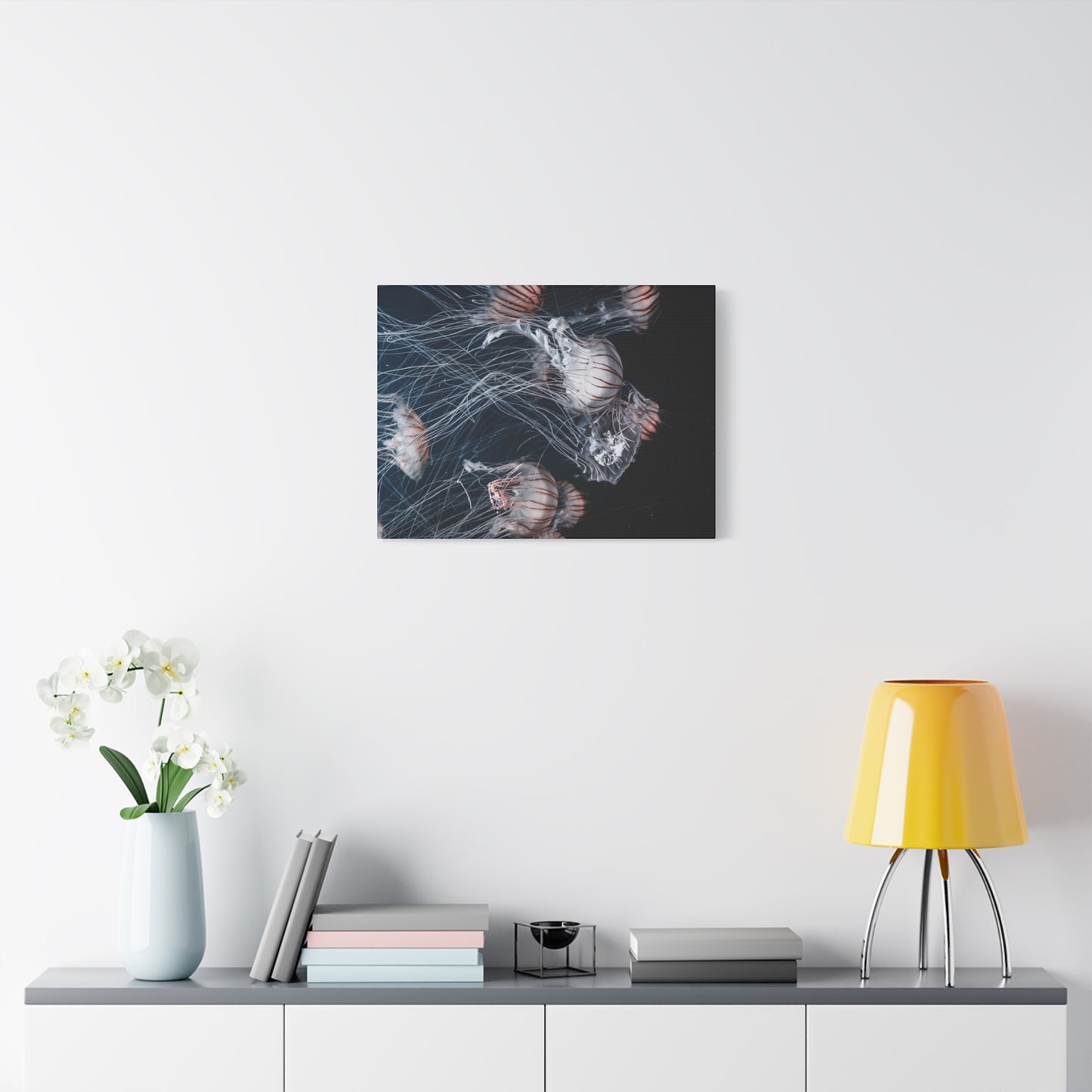 Jellyfish Swarm Matte Stretched Canvas