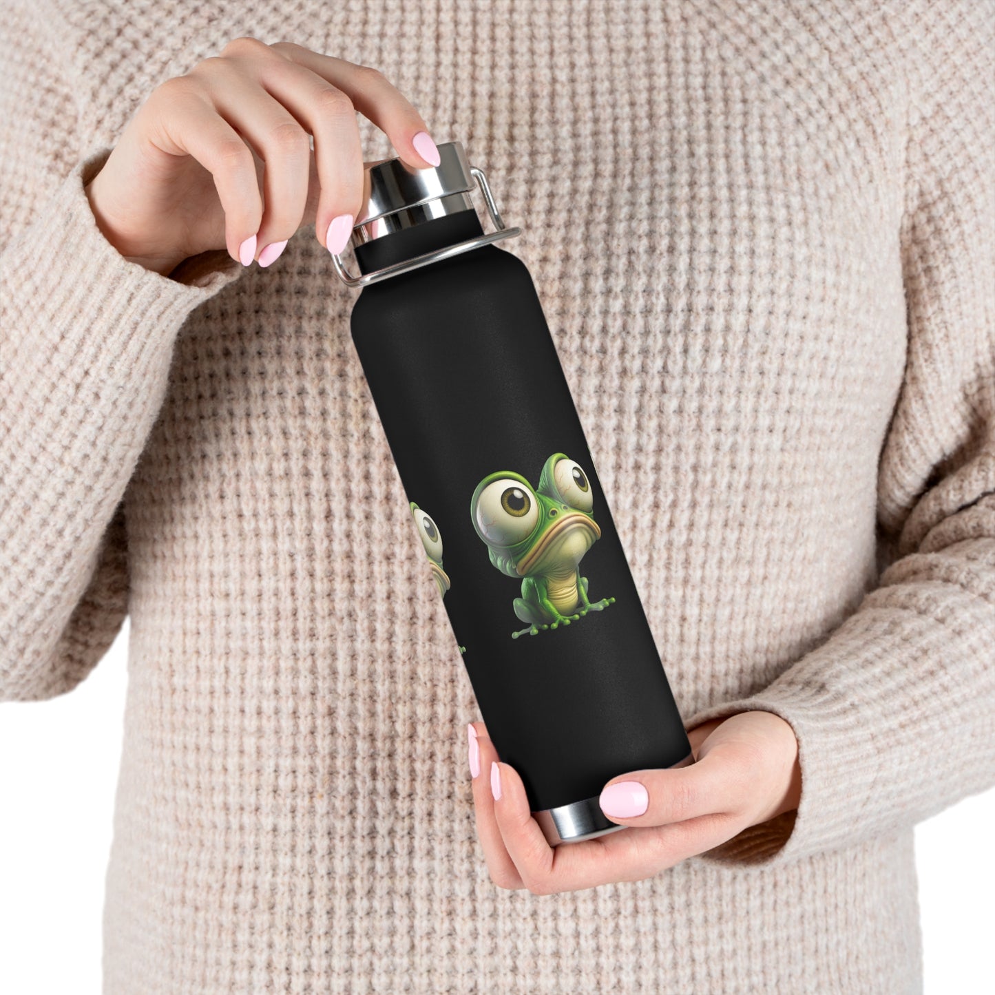 Frog-Themed Insulated Water Bottle, Funny Gift for Nature Lovers, Reusable Hydration Flask, Eco-Friendly Travel Mug, Summer Adventure [...]