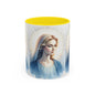 Serene Virgin Mary Accent Coffee Mug