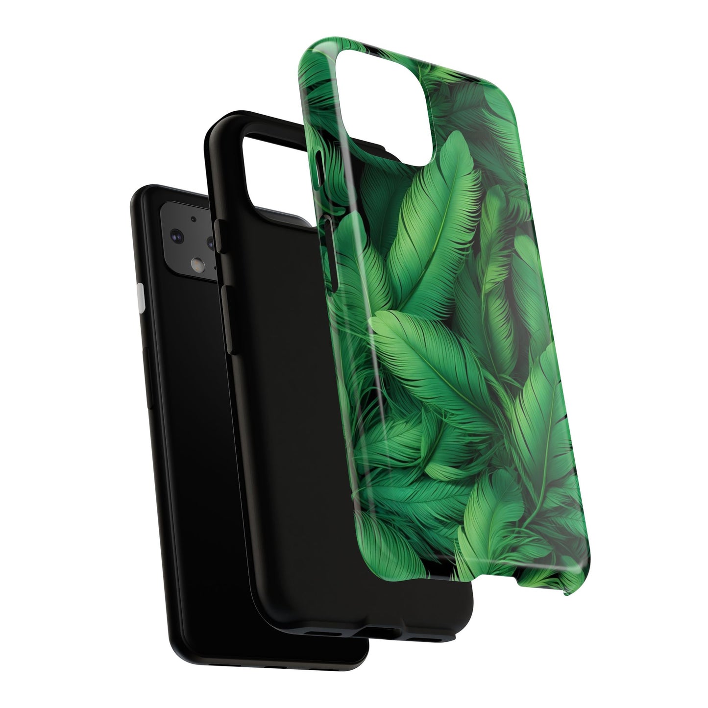 Tough Cases - Tropical Leaf Phone Case, Nature-inspired, Phone Accessory, Gift for Her, Jungle Theme, Eco-Friendly