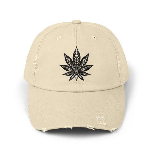 Distressed Embroidered Cap, Unisex Fashion Hat, Streetwear Accessory, Trendy Casual Wear, Gift for Him or Her