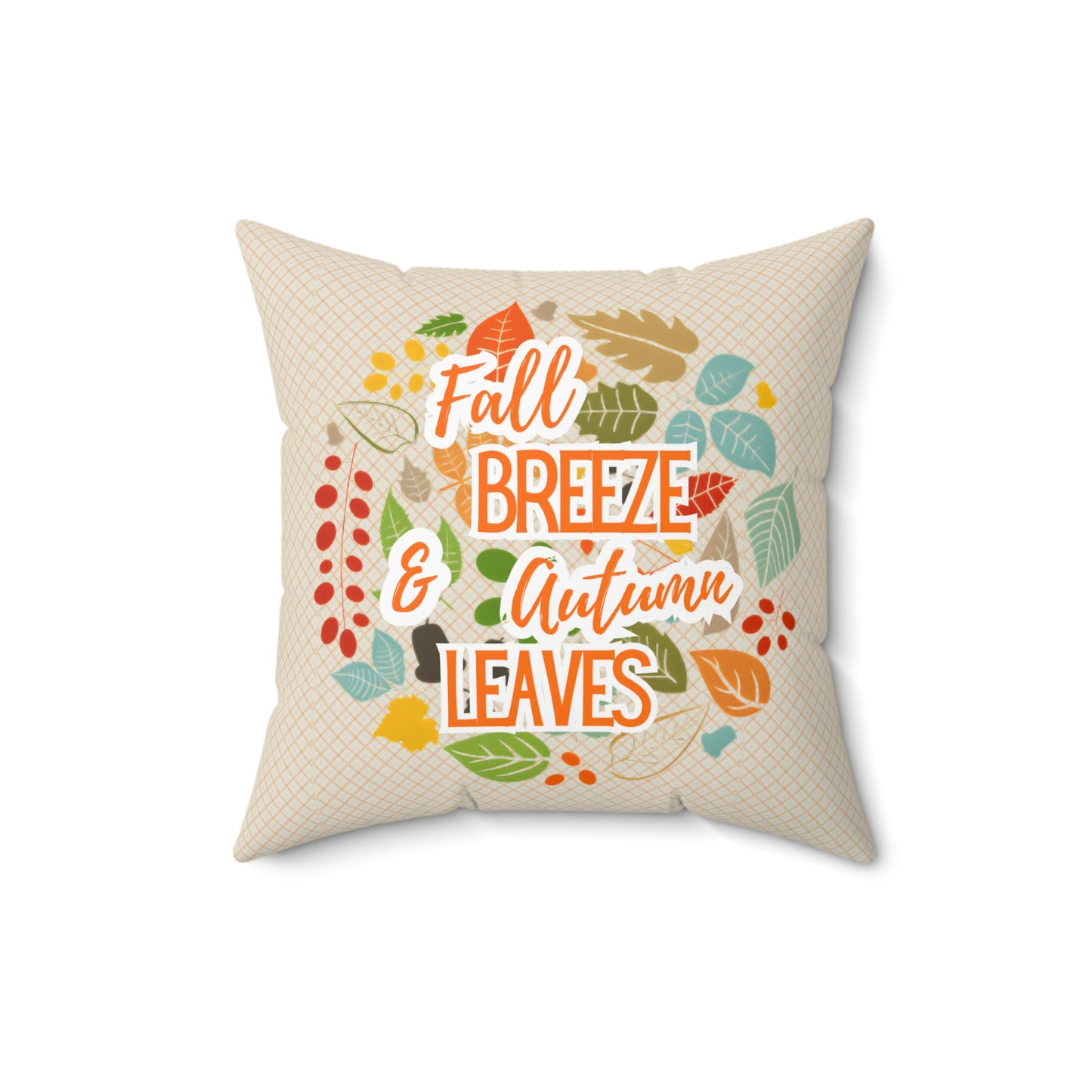 Autumn Throw Pillow - Fall Breeze & Autumn Leaves Decor, Cozy Home Accent, Seasonal Cushion, Thanksgiving Gift, Rustic Decor