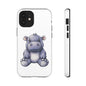 Cute Hippo Phone Case, Unique Tough Cases, Animal Lover Gift, Cute Animal Design, Baby Animal Phone Accessory