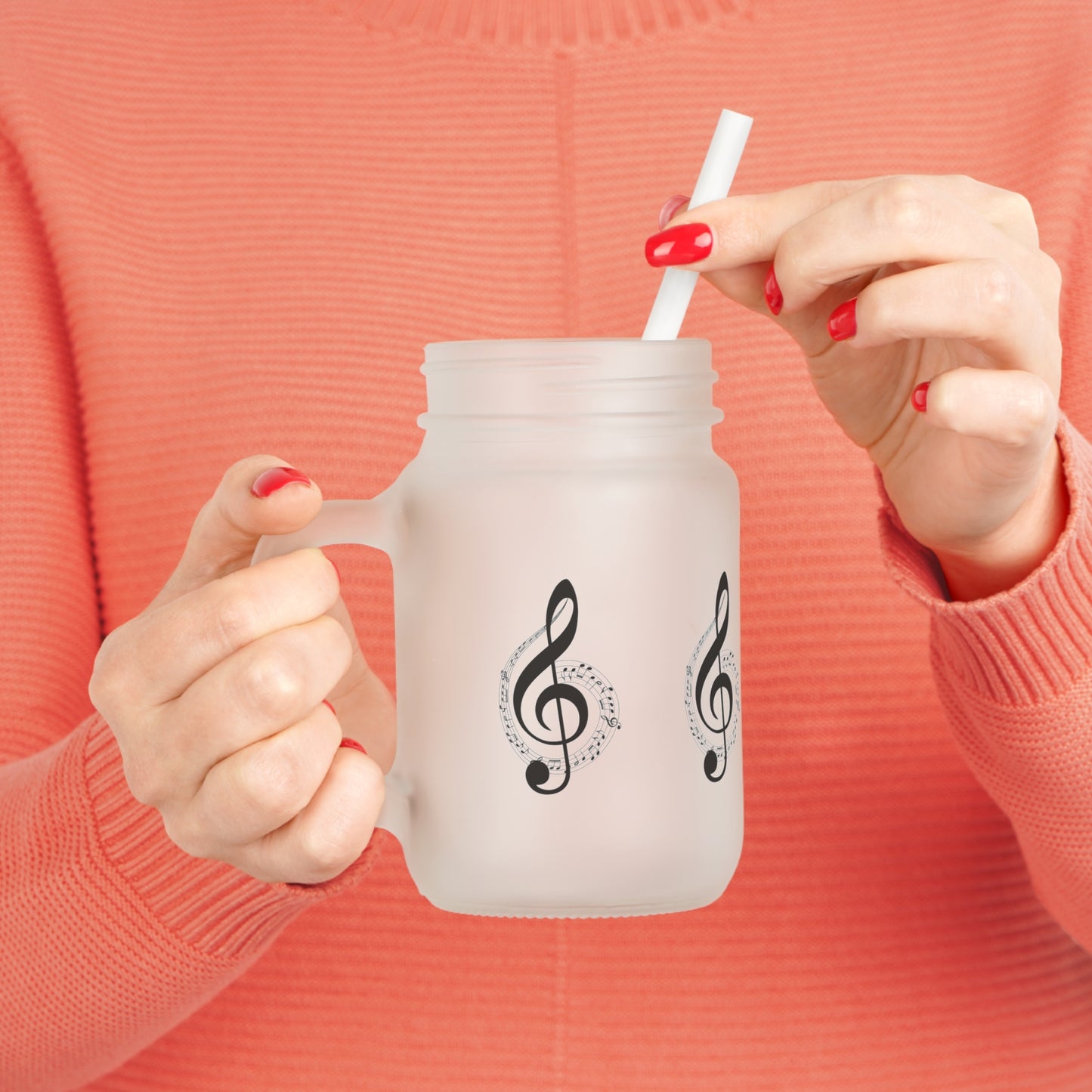Musical Mason Jar Tumbler | BPA-Free Drinking Cup | Perfect Gift for Musicians, Weddings, Housewarmings, Music Lovers