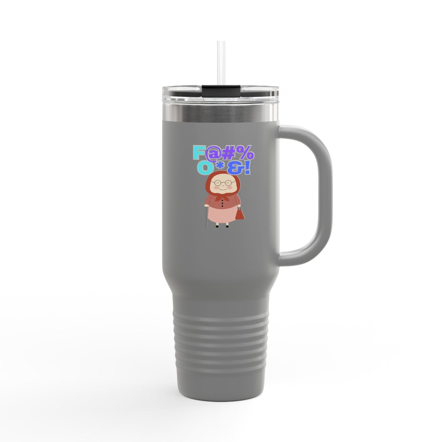Funny Insulated Travel Mug, 40oz - Hilarious Grandma Design, Perfect Gift for Coffee Lovers, Road Trips, Birthdays, Everyday Use