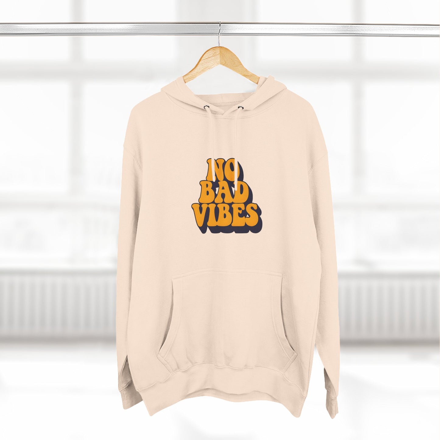 Good Vibes Only Fleece Hoodie for Positive Energy Lovers, Motivational Comfort, Chill Attire, Casual Wear, Gift for Friends
