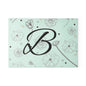 Floral Monogram Glass Cutting Board - Personalized Kitchen Decor, Wedding Gift, Housewarming Present, Farmhouse Style, Custom Cooking