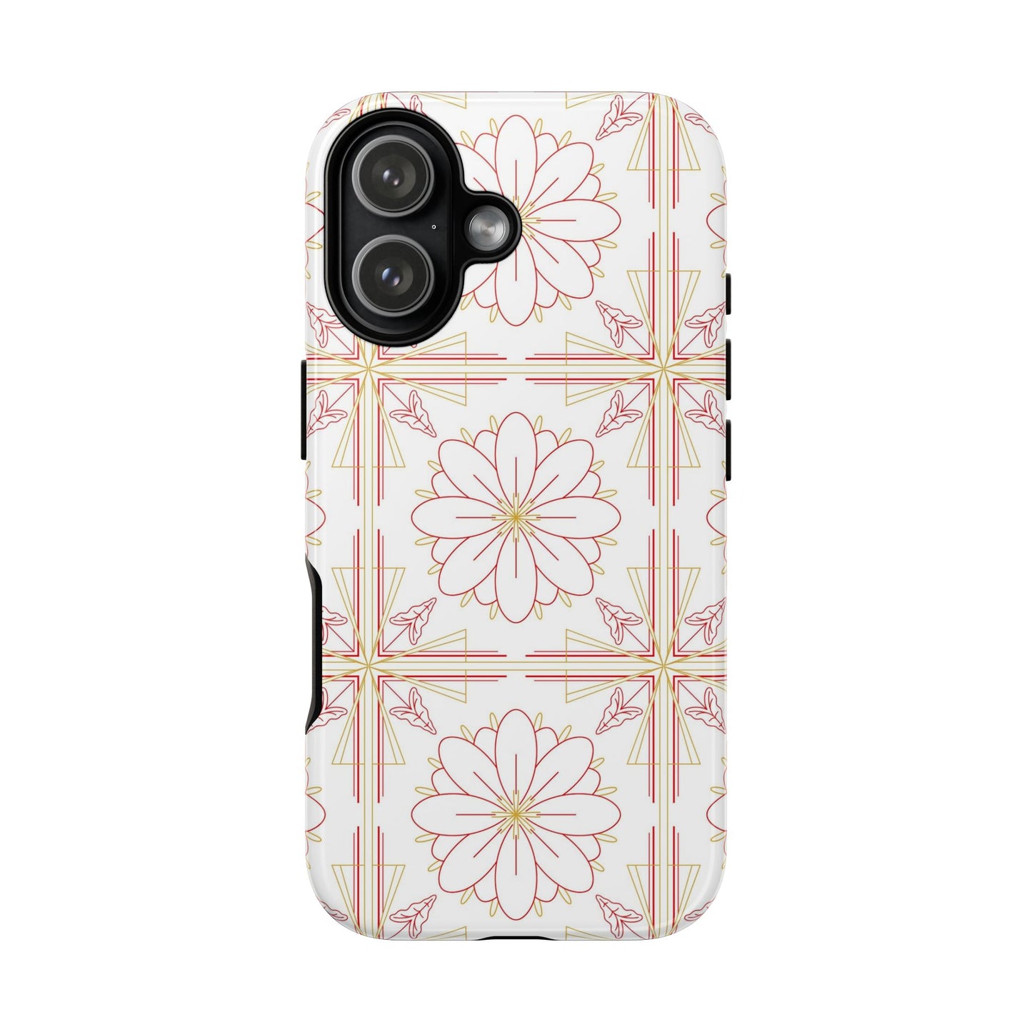 Floral Pattern Phone Case - Stylish Tough Case, Flower Design, Cute Mobile Cover, Phone Accessory, Gift for Her, Spring Style