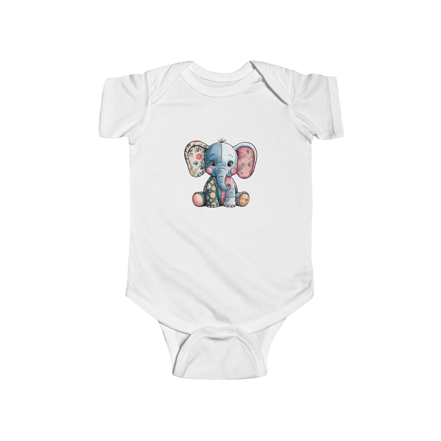 Adorable Elephant Infant Bodysuit, Baby Shower Gift, Cute Toddler Outfit, Newborn Clothes, First Birthday Gift, Unisex Babywear