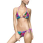Colorful Tie-Dye Women's Bikini Swimsuit, Beach Swimwear, Summer Vacation, Pool Party, Resort Getaway, Festival Outfits