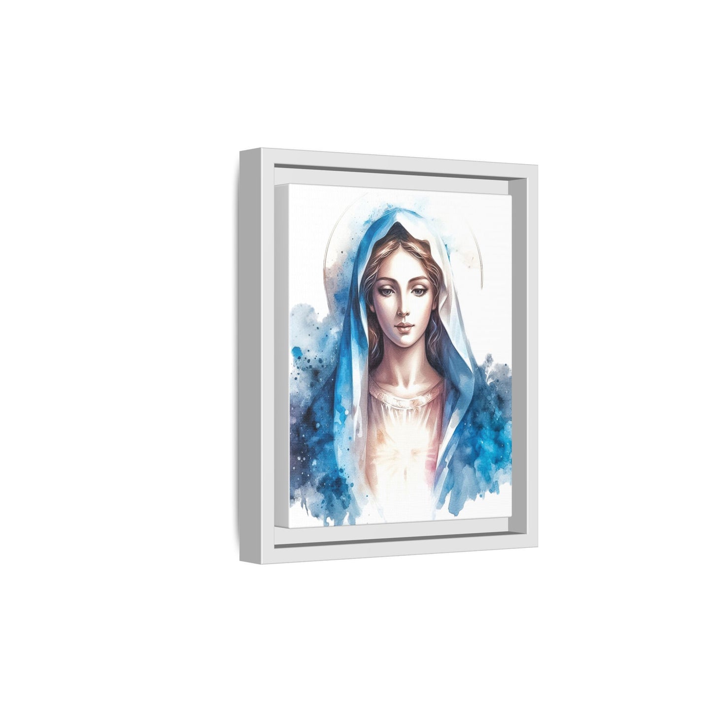 Framed Canvas Art Print, Spiritual Decor, Religious Artwork, Wall Decor, Gift for Faith, Elegant Home Decoration