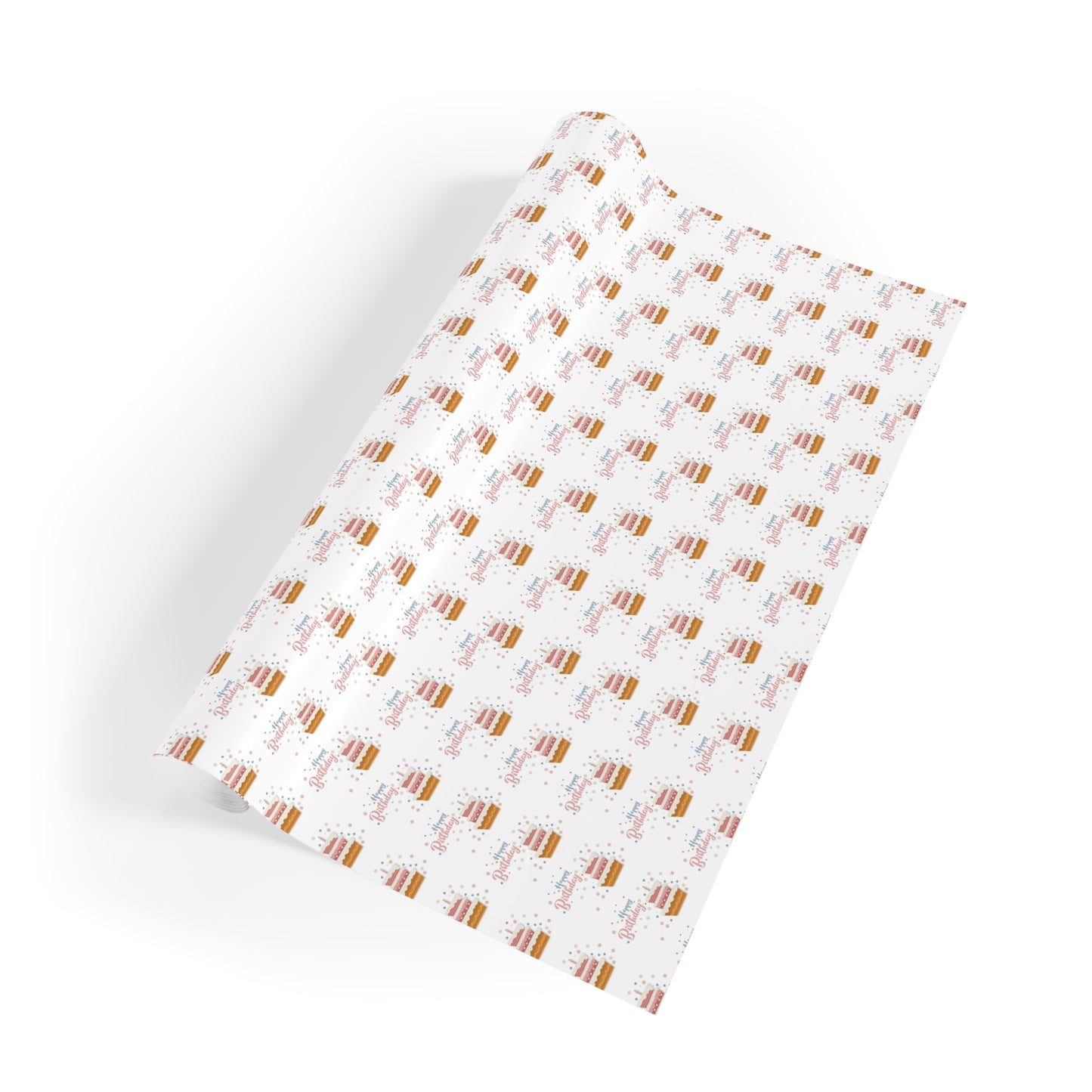 Birthday Cake Gift Wrap Roll, Wrapping Paper for Occasions, Festive Gift Wrap, Birthday Party Decor, Cute Gift Packaging