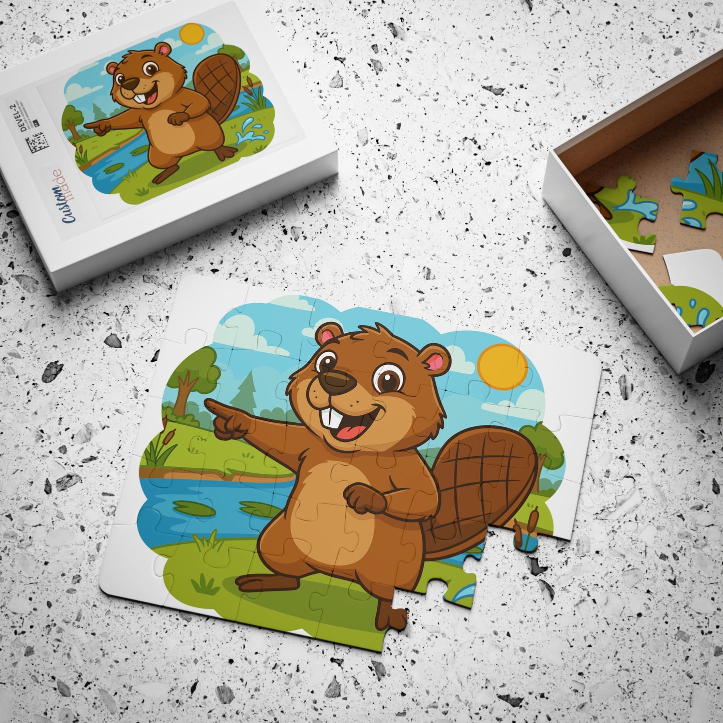 Cheerful Beaver Kids Puzzle