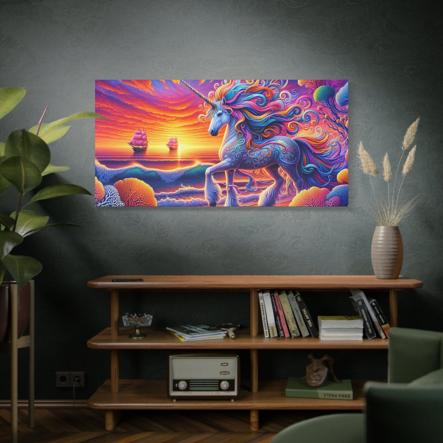 Matte Canvas, Stretched, 1.25"  Unicorn