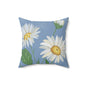 Daisy Floral Throw Pillow, Cozy Home Decor, Boho Chic Cushion,  Living Room Accent