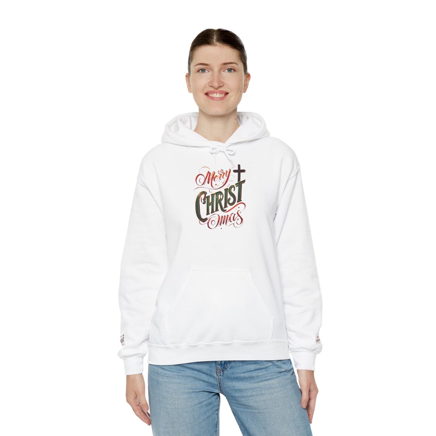 Merry Christmas Hoodie, Cozy Unisex Sweatshirt for Holiday Gatherings, Festive Gift Idea for Him/Her, Winter Apparel, Christmas Sweater