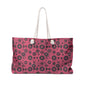 Chic Weekender Bag with Retro Bubble Design, Perfect for Travel