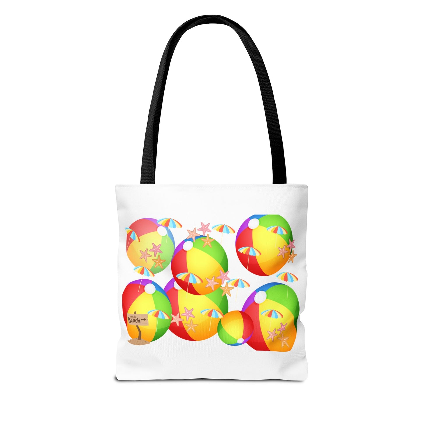 Colorful Beach Ball Tote Bag, Fun Tote for Summer