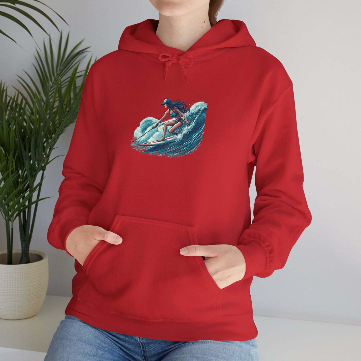 Surfing Spirit Hoodie, Unisex Heavy Blend™ Sweatshirt for Beach Lovers, Gift for Surfers, Casual Comfortable Hooded Pullover, Relaxed [...]