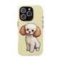 Cute Dog Phone Case, Pet Lover Gift, Custom Phone Cover, Cartoon Dog Case, Durable Phone Accessory