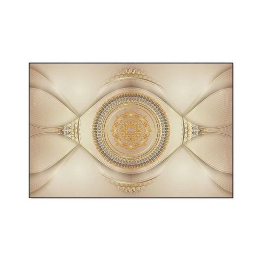 Ornate Mandala Floor Mat — Heavy-Duty Decorative Entrance Rug