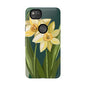 Floral Phone Case - Yellow Daffodil Design, Tough Phone Cover, Spring Decor, Floral Gift, Nature-Inspired Accessories