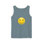 Smiley Face Tank Top, Summer Shirt, Casual Wear, Beach Outing, Gift for Friends, Positive Vibes Apparel