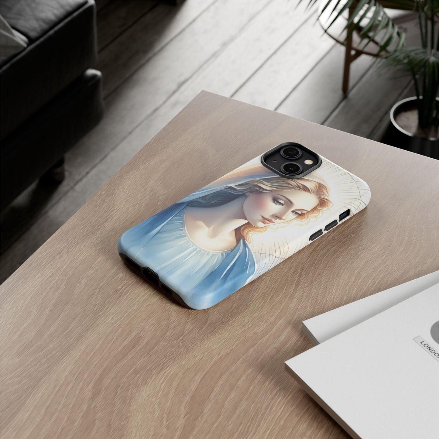Beautiful Mary Phone Case, Tough Phone Case, Inspirational Tech Accessory, Gift for Her, Religious Phone Cover