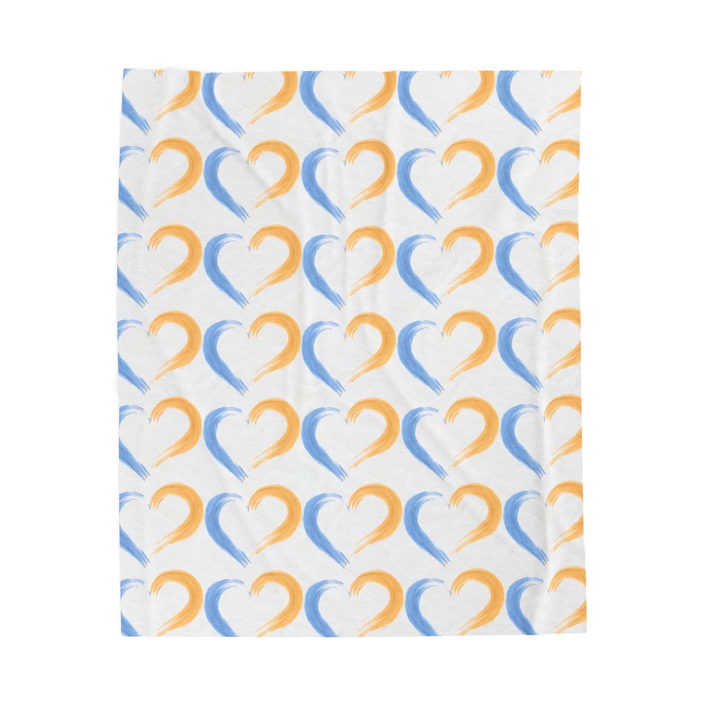 Velveteen Plush Blanket with Heart Design, Cozy Home Decor, Gift for Her, Soft Throw for Winter, Birthday Gift, Decorative Blanket
