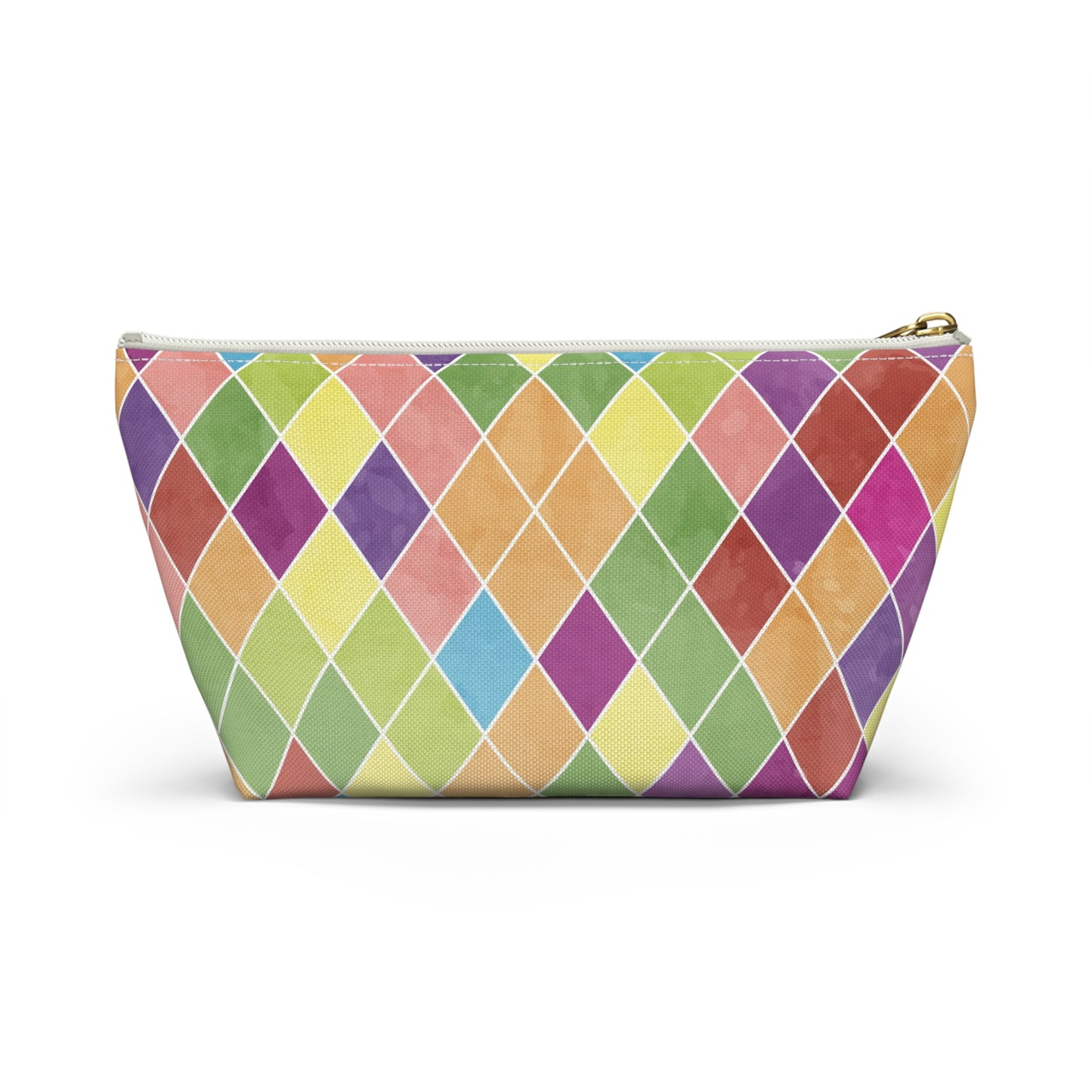 Vibrant Geometric Accessory Pouch, Colorful Makeup Bag, Travel Organizer, Gift for Artists, Pencil Case
