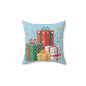 Festive Gift Print Pillow | Holiday Home Decor, Christmas Cushion, Decorative Throw, Cozy Accent, Perfect for Gifting